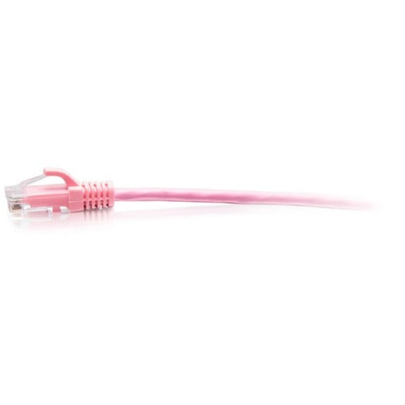 C2G 5ft Cat6a Snagless Unshielded (UTP) Slim Ethernet Cable - Cat6a Slim Network Patch Cable - PoE - Pink C2G30197