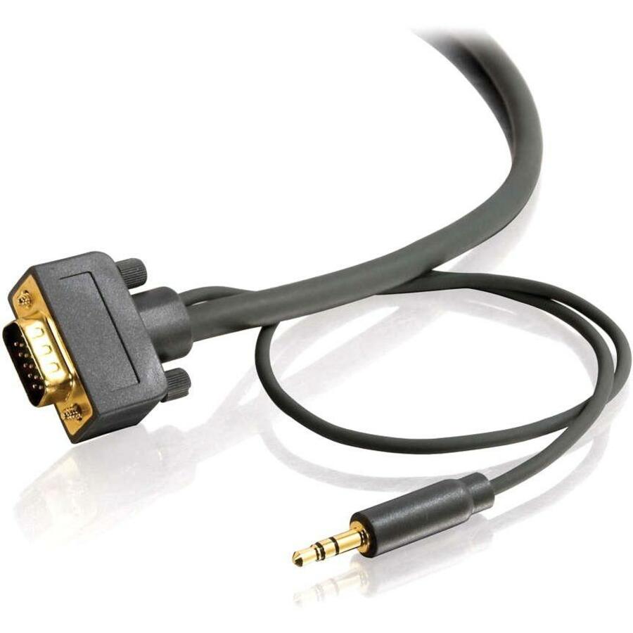 C2G 6ft Flexima VGA + 3.5mm A/V Cable M/M - In-Wall CL3 Rated 28250