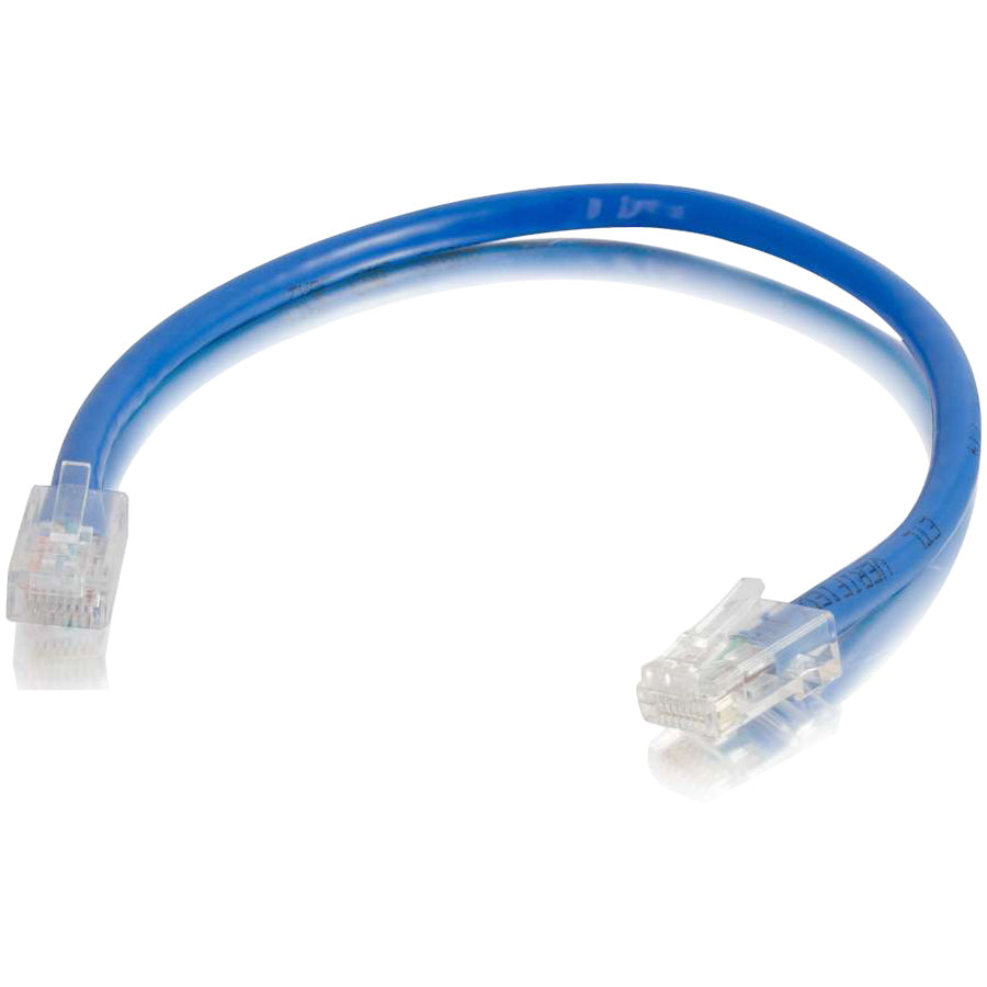 C2G 6in Cat5e Non-Booted Unshielded (UTP) Network Patch Cable - Blue