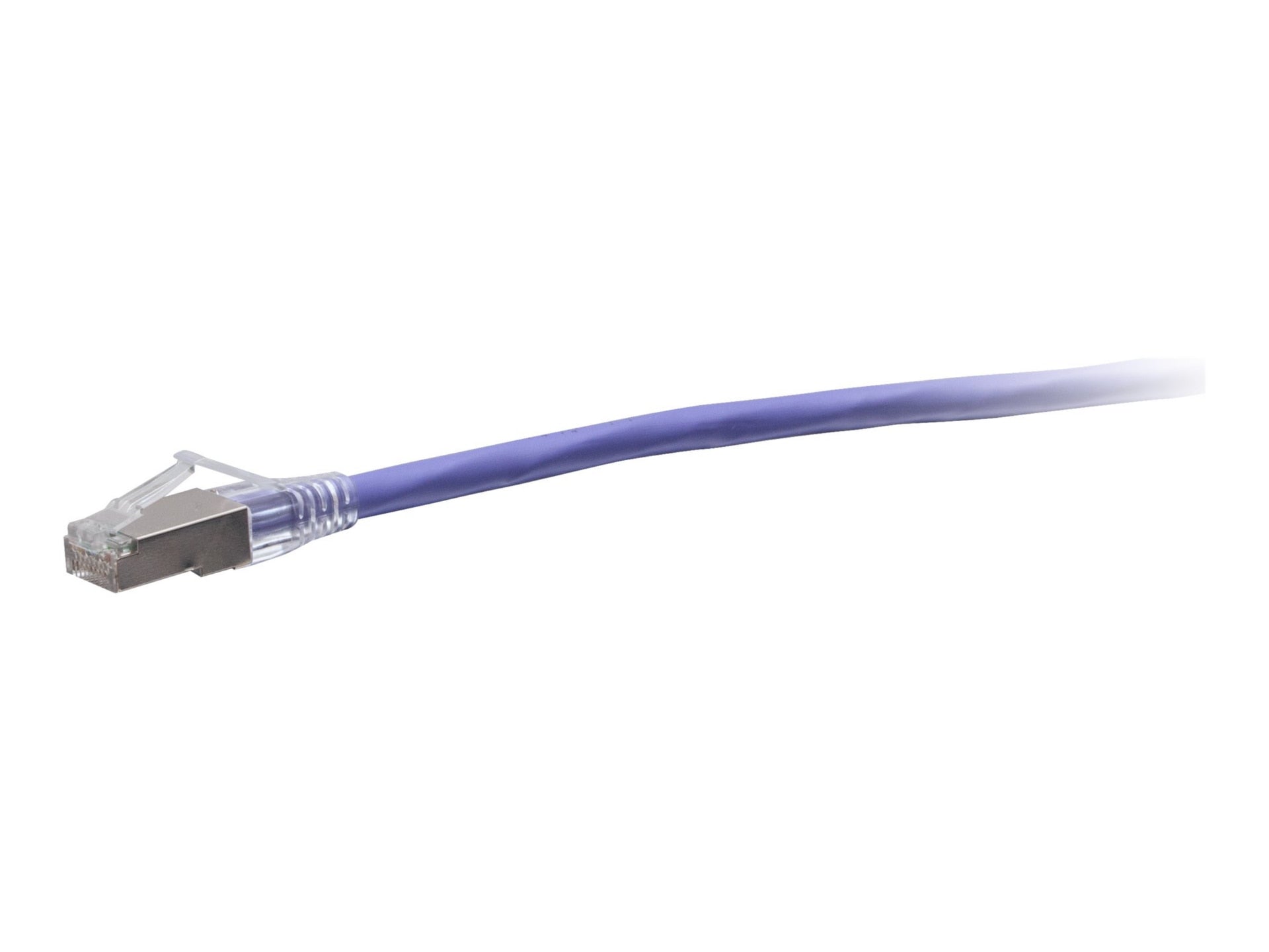 C2G 75FT CAT6A Cable - TAA - Purple