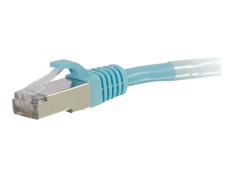 C2G 7Ft Cat6A Snagless Shielded (Stp) Network Patch Cable - Aqua