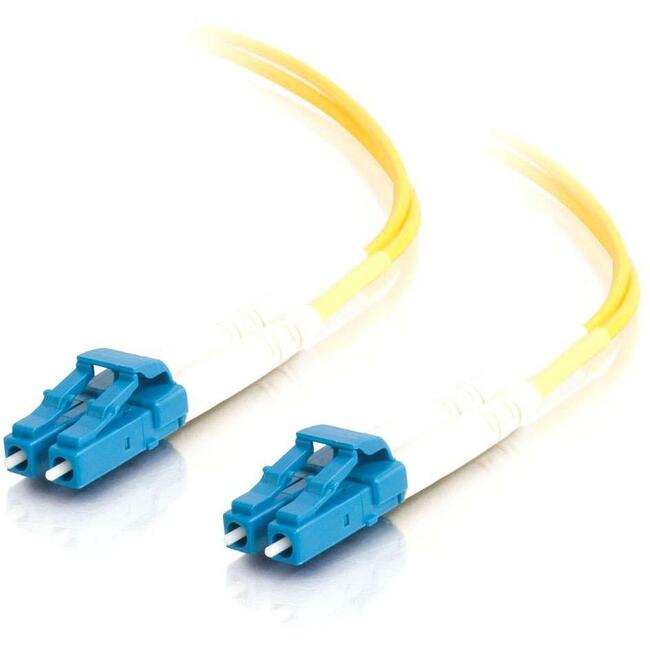 C2G 7M Lc-Lc 9/125 Duplex Single Mode Os2 Fiber Cable - Yellow - 23Ft - Os2 Cabl
