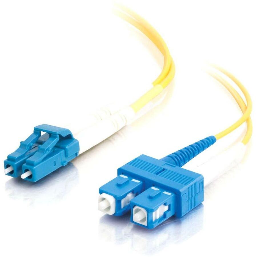 C2G 8m LC-SC 9/125 Duplex Single Mode OS2 Fiber Cable - Yellow - 26ft 08356