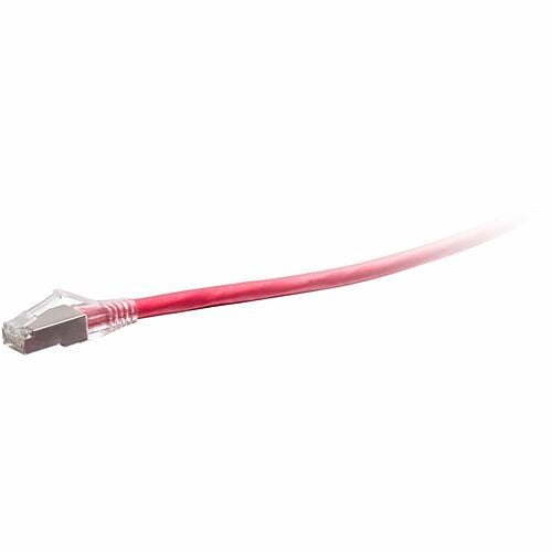 C2G C2G43877 Cat6a Shielded Snagless Patch Cable 2ft Red