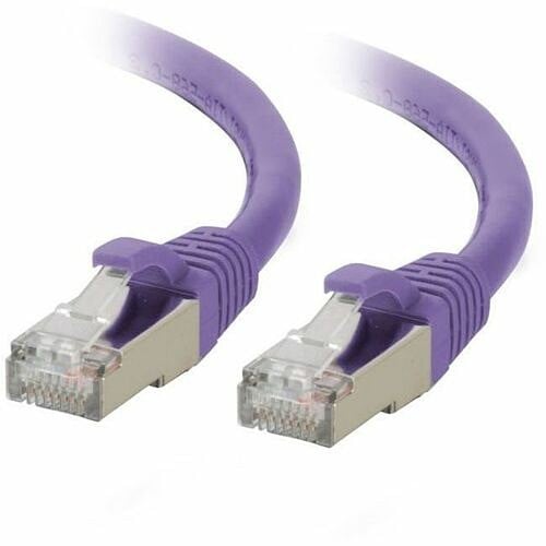 C2G CAT6A Snagless STP Cable 5FT Purple