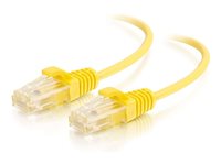 C2G Cat6 Slim Patch Cable 2ft Snagless Yellow