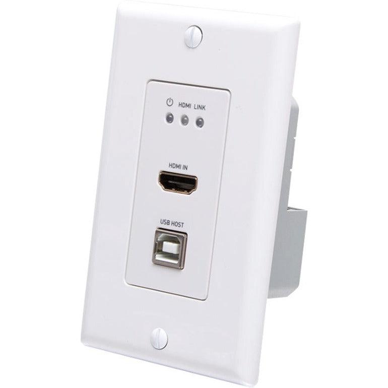 C2G HDMI HDBaseT Wall Plate Transmitter to Box Receiver Extender - 4K 60Hz