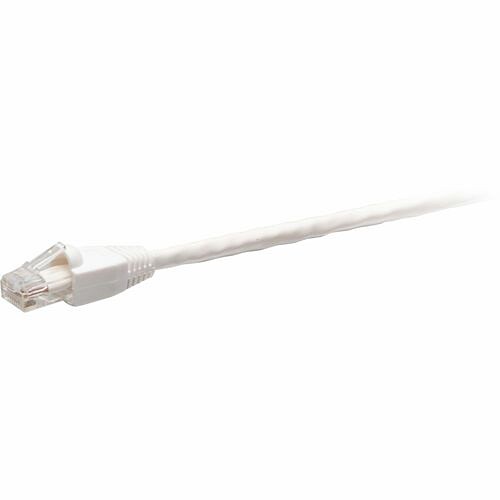 C2G QS 9FT White Booted Cat6 UTP Ethernet Cable CM TAA
