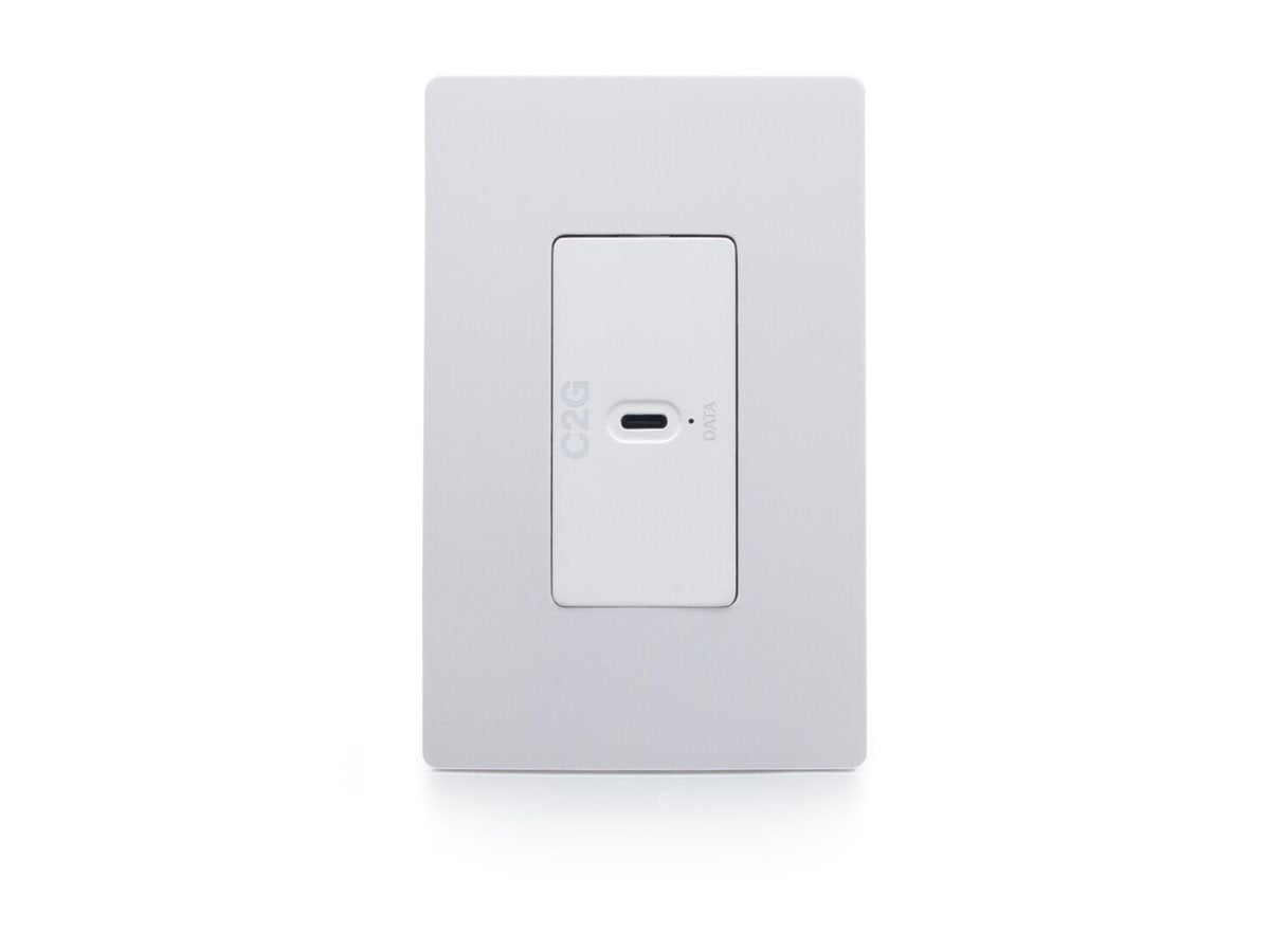 C2G Superbooster 1-Port USB over Cat6a Wall Plate Extender Kit