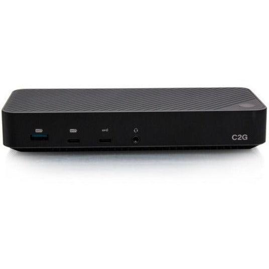 C2G USB C Triple 4K Monitor Docking Station - HDMI, DisplayPort, Ethernet