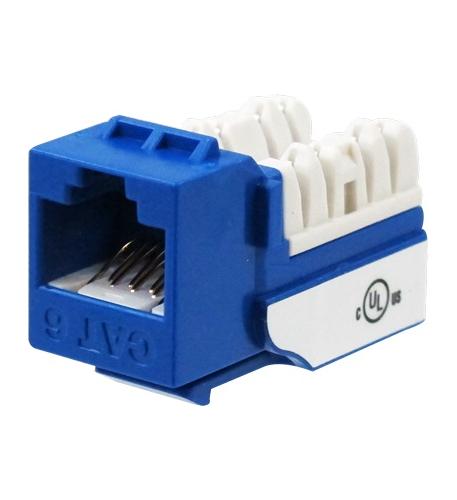 CAT6 JACK SDJ SERIES BLUE 25 PACK WAV-6EKSJBL-25PK