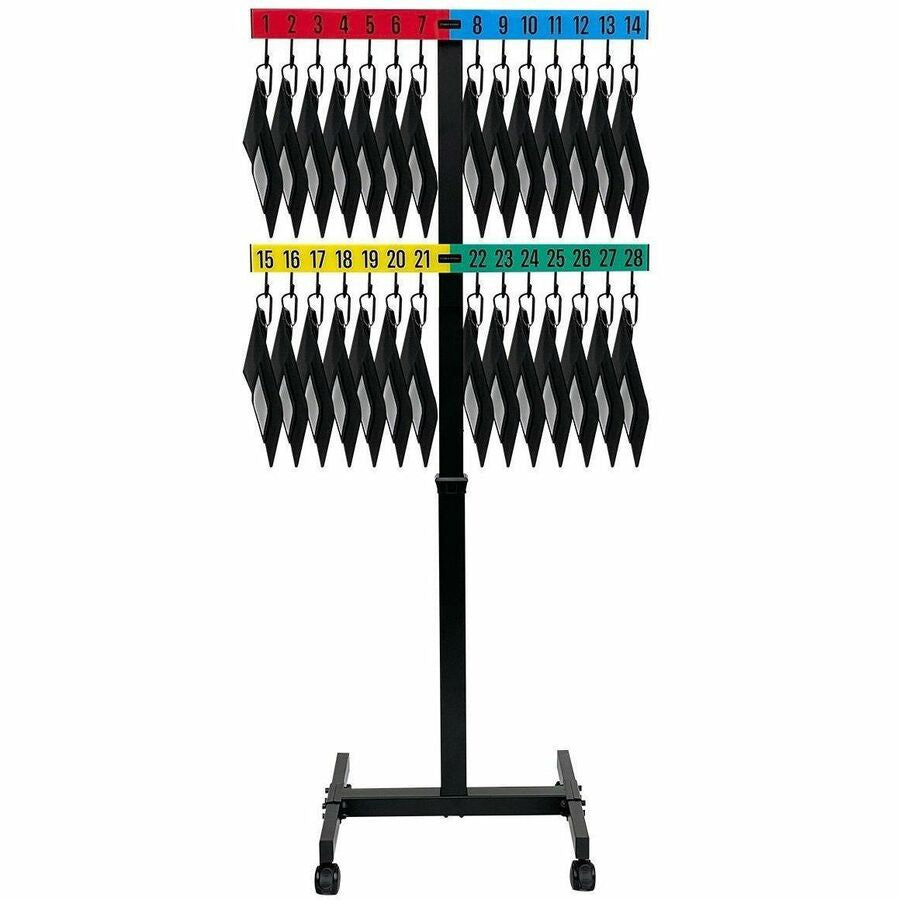 CELLAIRIS Cyber Stand Charging Cart for 28 Devices with Lockable Wheels – Classroom Mobile Storage