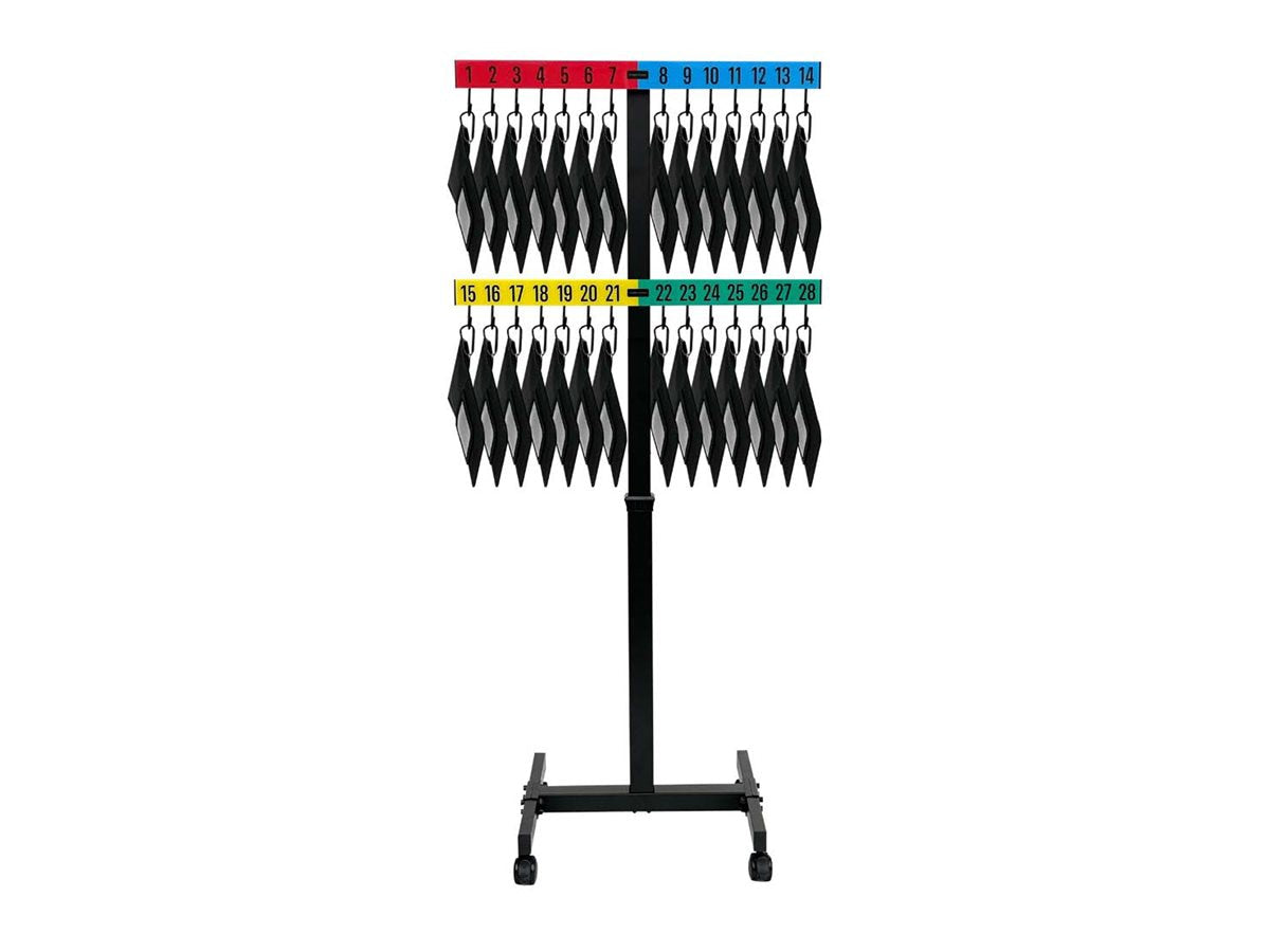 CELLAIRIS Cyber Stand Charging Cart for 28 Devices with Lockable Wheels – Classroom Mobile Storage