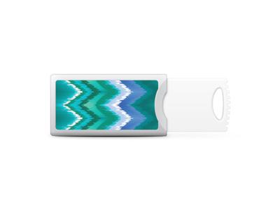 CENTON OTM Push USB Flash Drive 8GB Bold Teal for Students & Pros