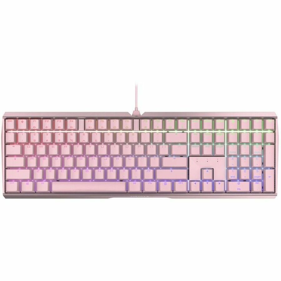 CHERRY MX 3.0S Wired RGB Keyboard, MX BLACK SWITCH, For Office And Gaming, Pink G80-3874HUAUS-9
