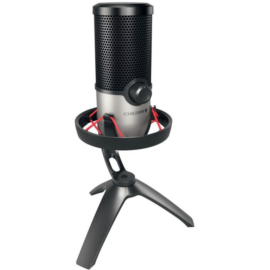 CHERRY UM 6.0 Advanced Wired Microphone - Silver Black - 8.20 ft - 20 Hz to 20 kHz - Cardi