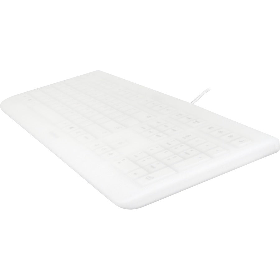 CHERRY WHITE EZCLEAN Wired Covered Cleanable Keyboard EZN-0800EU-0