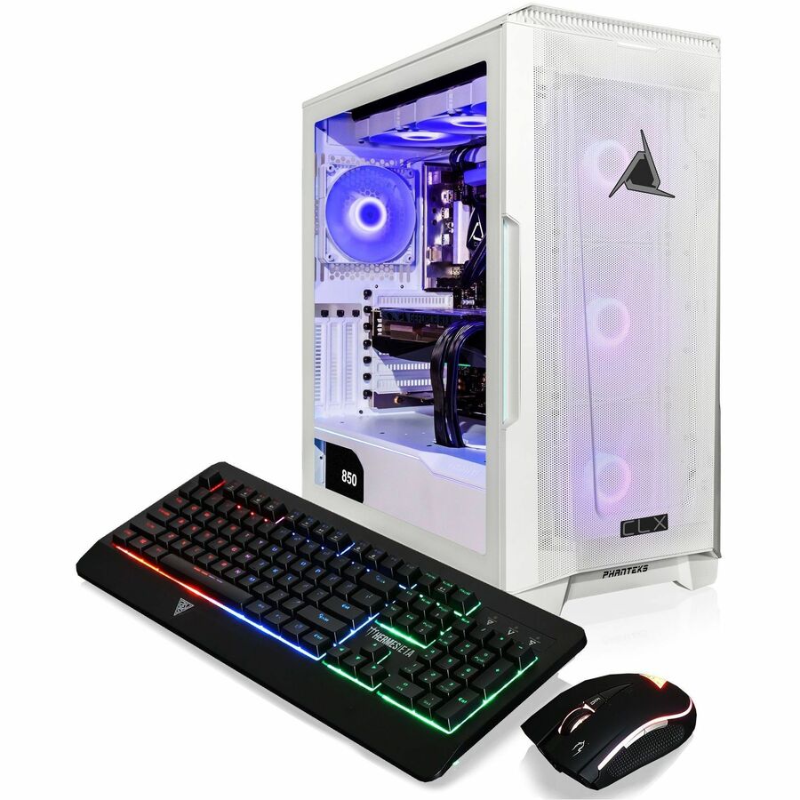 CLX SET Gaming Desktop - Liquid Cooled Intel Core i9 13900KF 3GHz 24-Core Processor, 64GB DDR5 Memory, GeForce RTX 4070 Ti 12GB GDDR6X Graphics, 1TB SSD, 6TB HDD, WiFi, Windows 11 Home 64-bit