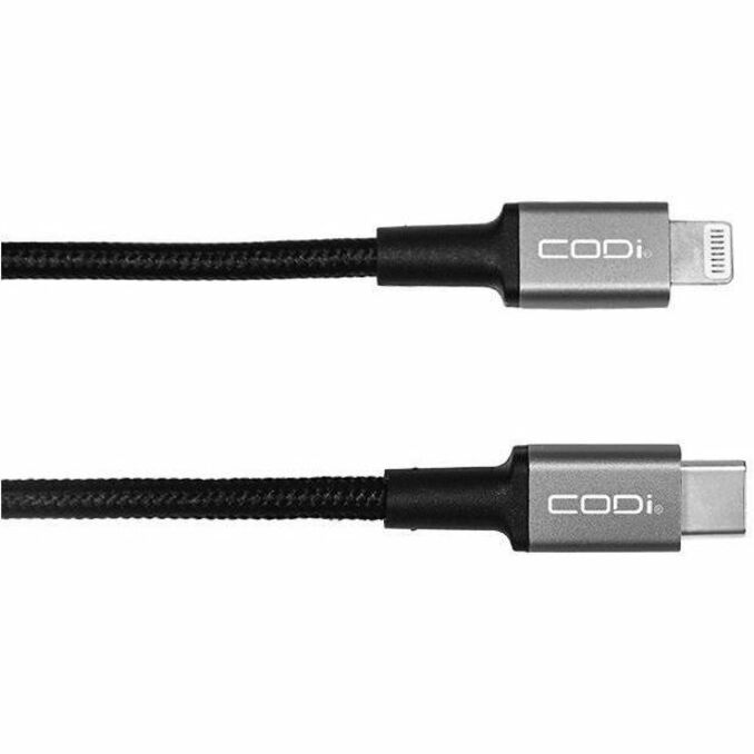 CODi 6' USB-C to Lightning (MFI Certified) Braided Nylon Charge & Sync Cable A01072