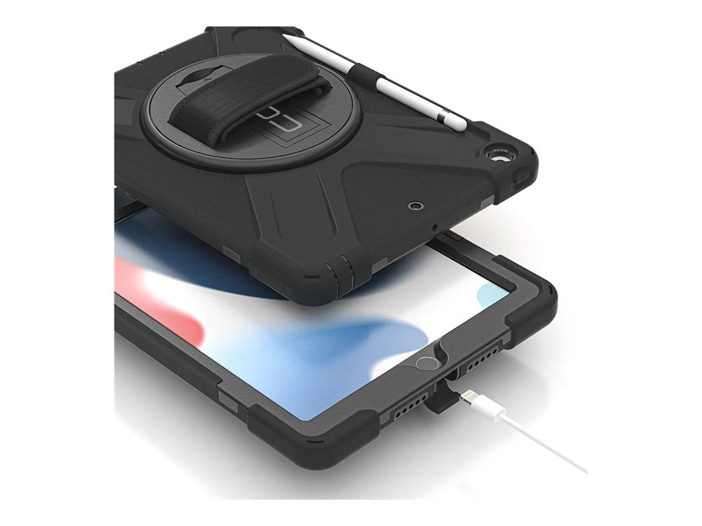 CODi - Back cover for tablet - rugged - with integrated screen protector - silicone, polycarbonate - for Apple 10.2-inch