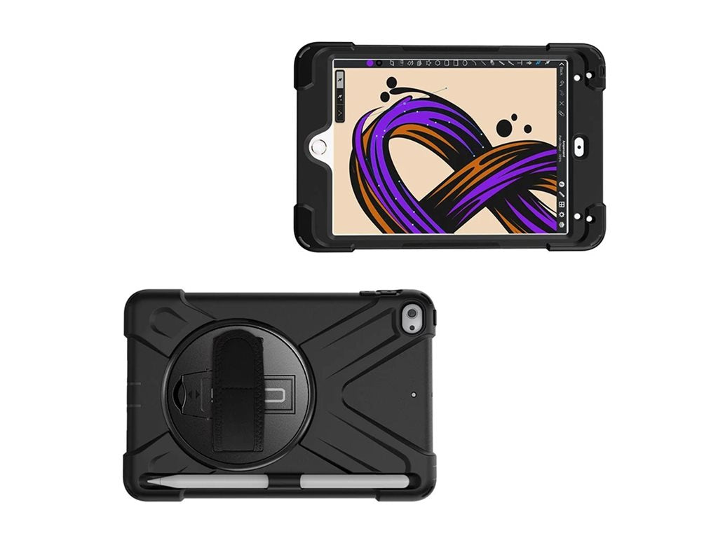 CODi - Back cover for tablet - rugged - with integrated screen protector - silicone, polycarbonate - for Apple 10.2-inch