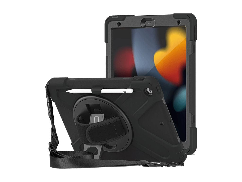 CODi - Back cover for tablet - rugged - with integrated screen protector - silicone, polycarbonate - for Apple 10.2-inch