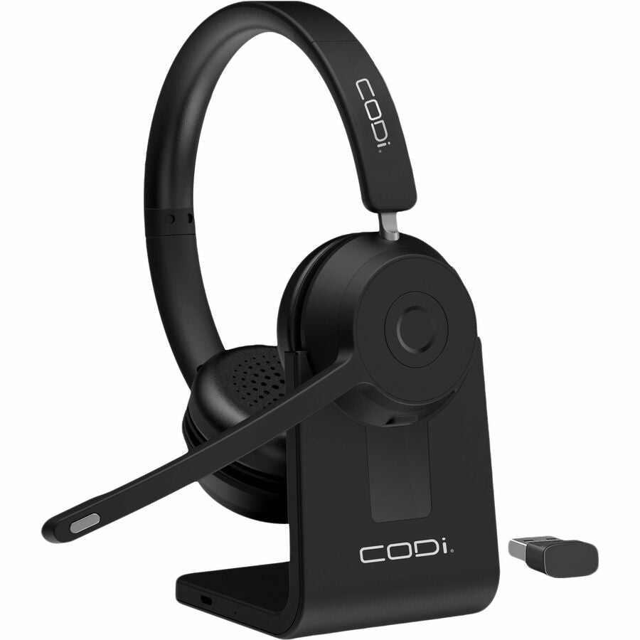 CODi Bluetooth Wireless Dual Ear Stereo Headset w/ ENC Microphone - Stereo - Wireless - Bl