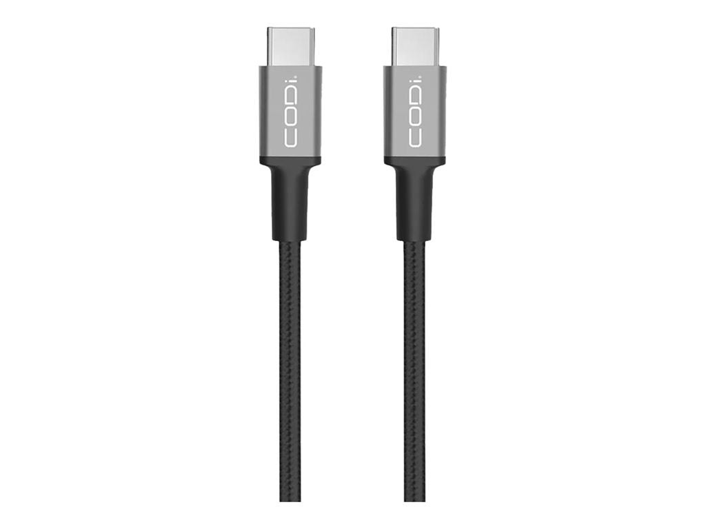 CODi - USB cable - 24 pin USB-C (M) to 24 pin USB-C (M) - 3 ft - charge and sync - black
