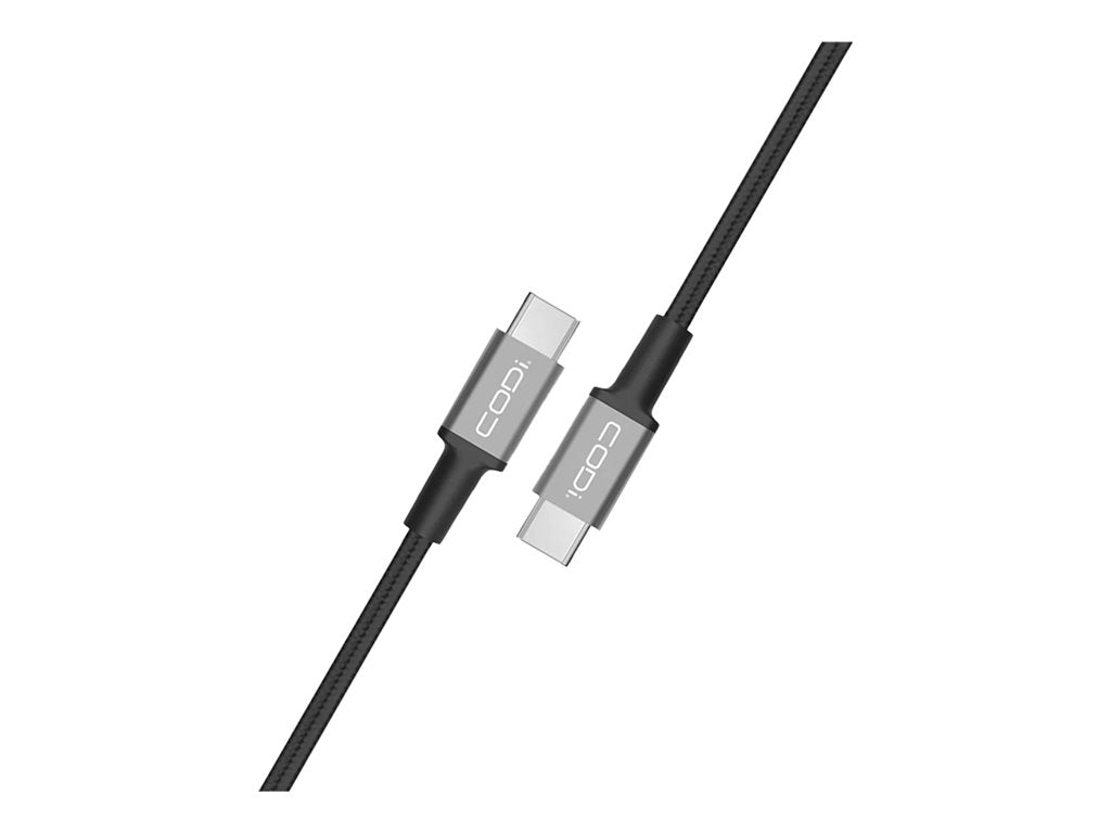 CODi - USB cable - 24 pin USB-C (M) to 24 pin USB-C (M) - 3 ft - charge and sync - black