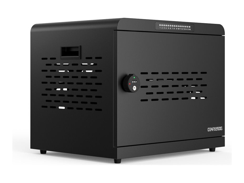 COMPULOCKS Charging & Locking Cabinet for 16 Tablets & Notebooks US Plug