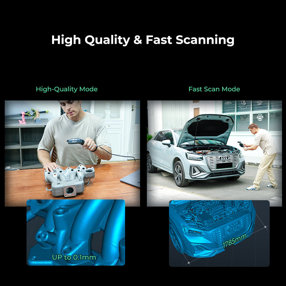 CR-Scan Ferret Pro 3D Scanner with 0.1mm Accuracy and Wireless WiFi 6