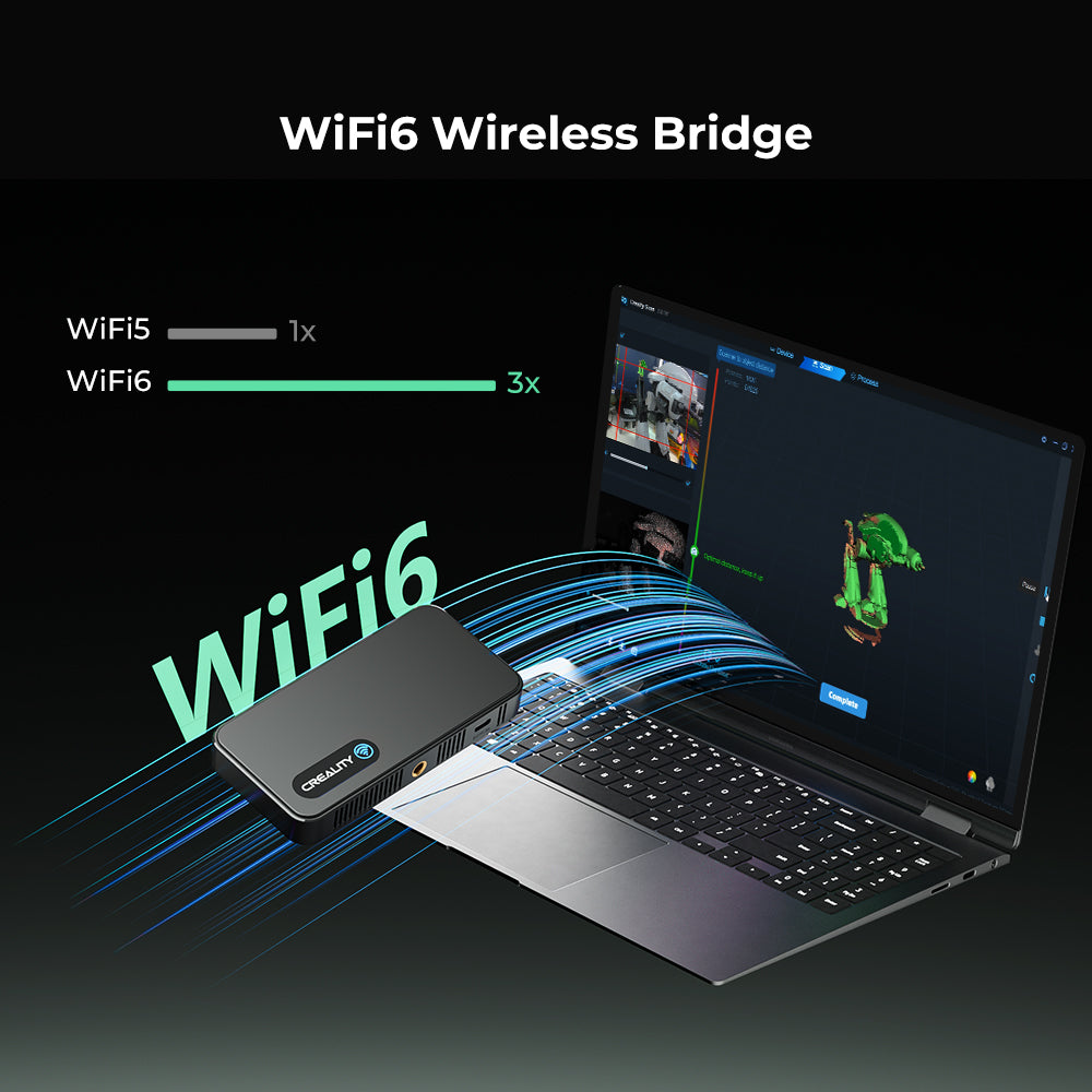 CR-Scan Ferret Pro 3D Scanner with 0.1mm Accuracy and Wireless WiFi 6