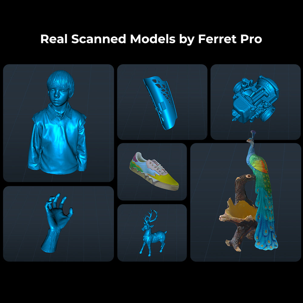 CR-Scan Ferret Pro 3D Scanner with 0.1mm Accuracy and Wireless WiFi 6