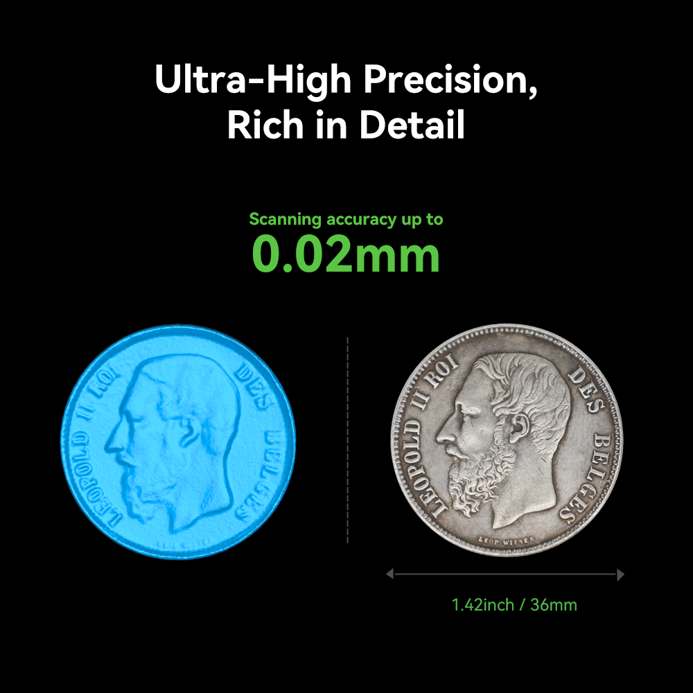 CR-Scan Otter 3D Scanner with 0.02mm Accuracy and Full-Color Capture