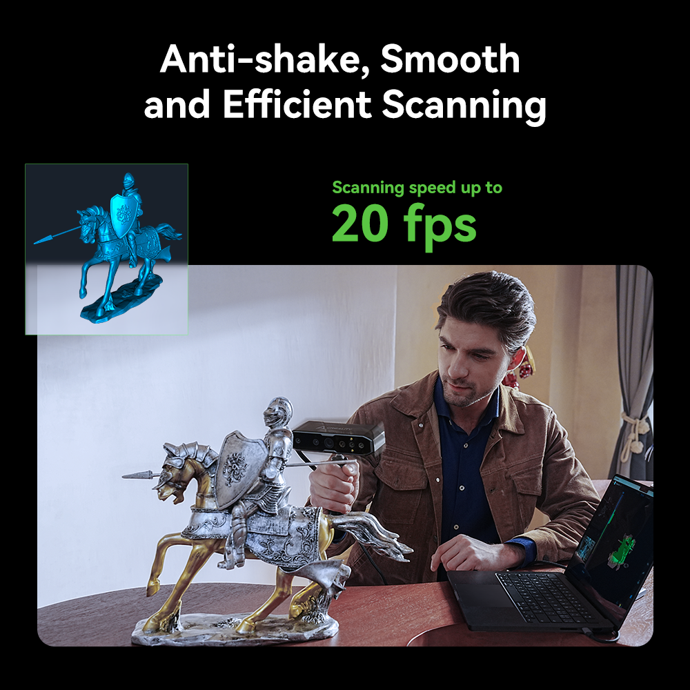 CR-Scan Otter 3D Scanner with 0.02mm Accuracy and Full-Color Capture