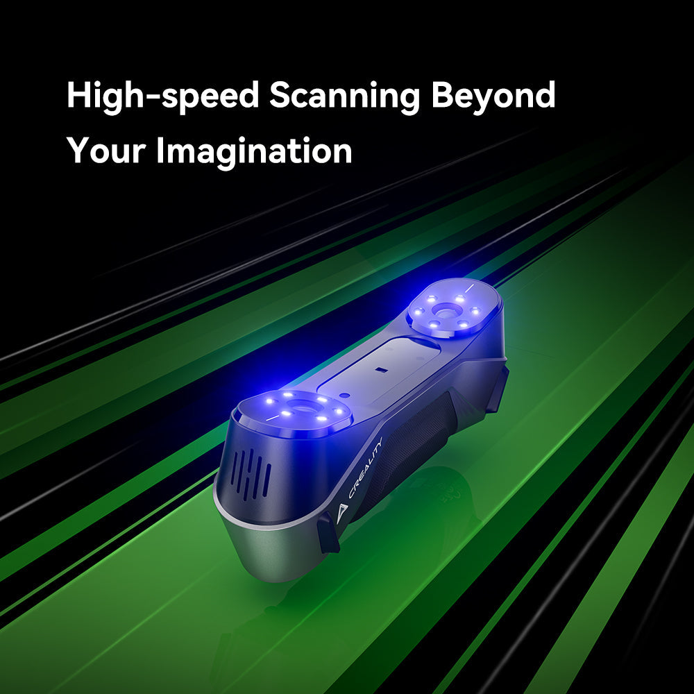 CR-Scan Raptor 3D Scanner with 7 Blue Laser Lines and Metrology Accuracy