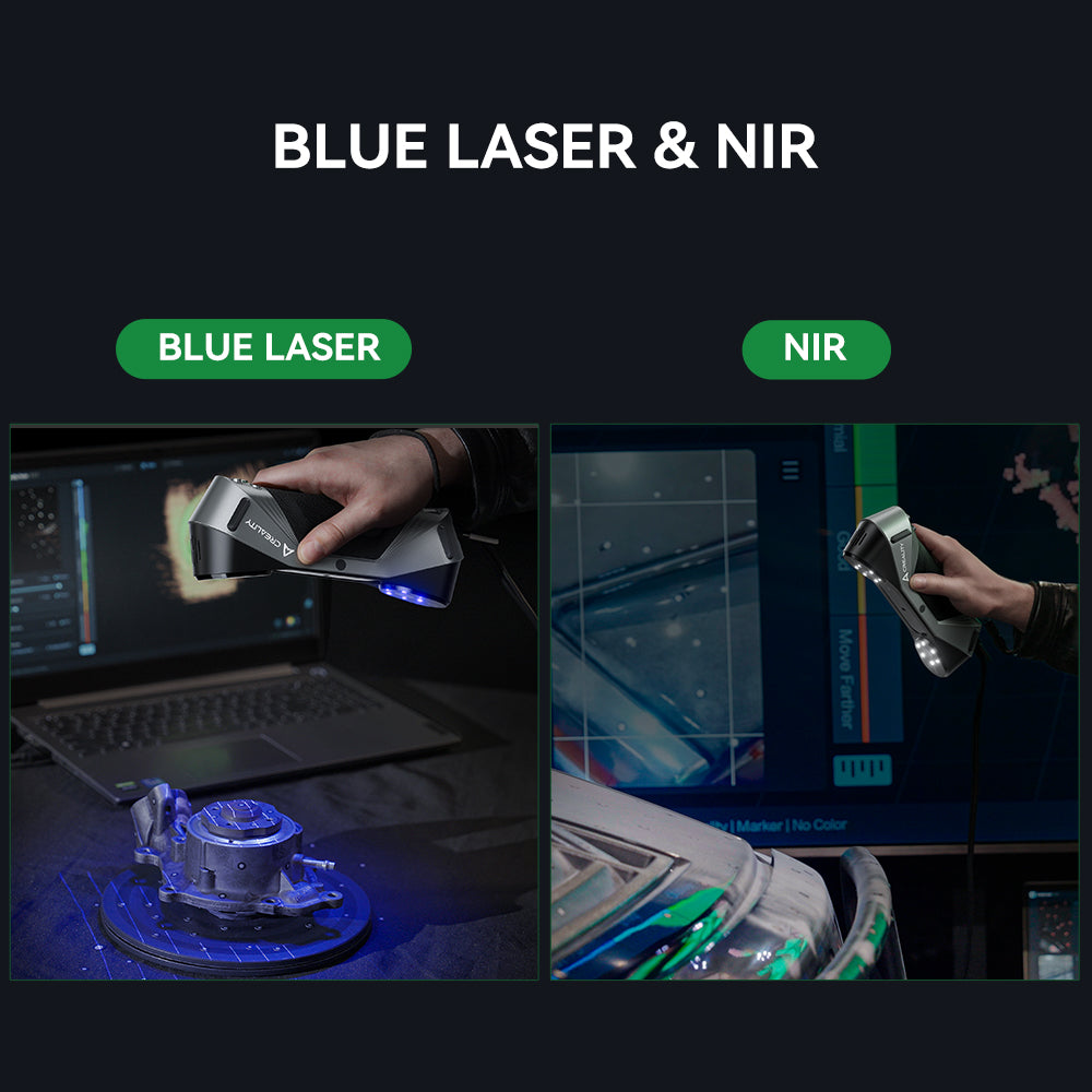 CR-Scan Raptor 3D Scanner with 7 Blue Laser Lines and Metrology Accuracy