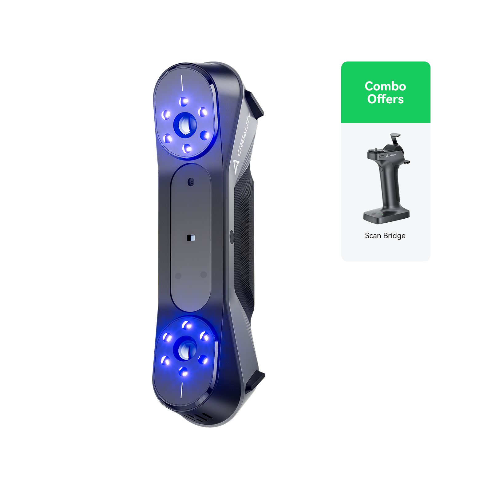 CR-Scan Raptor 3D Scanner with 7 Blue Laser Lines and Metrology Accuracy