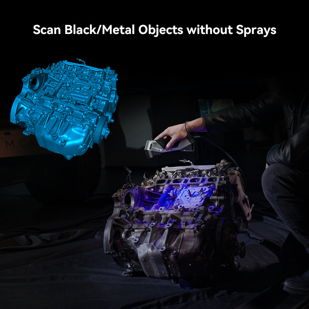 CR-Scan Raptor 3D Scanner with 7 Blue Laser Lines and Metrology Accuracy