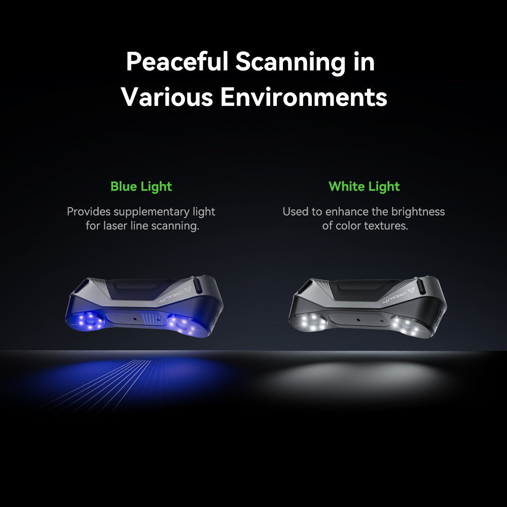 CR-Scan Raptor 3D Scanner with 7 Blue Laser Lines and Metrology Accuracy