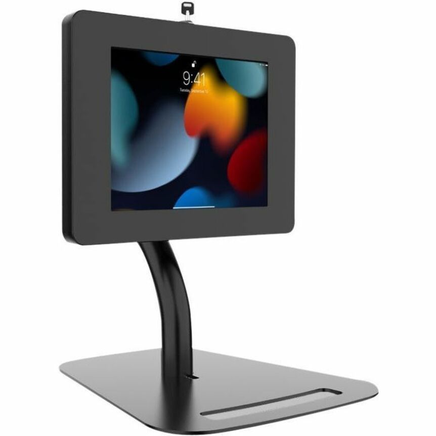 CTA Digital Premium Height-Adjustable Floor-to-Desk Security Kiosk for Tablets PAD-PARAFD