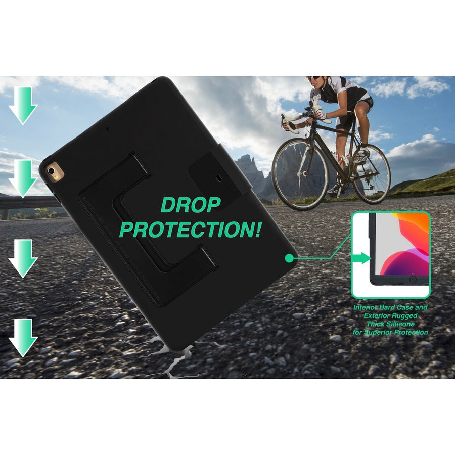 CTA Digital Security Case with Kickstand and Anti-Theft Cable for iPad 10.2 7th/ 8th/ 9th Gen PAD-SCKT10