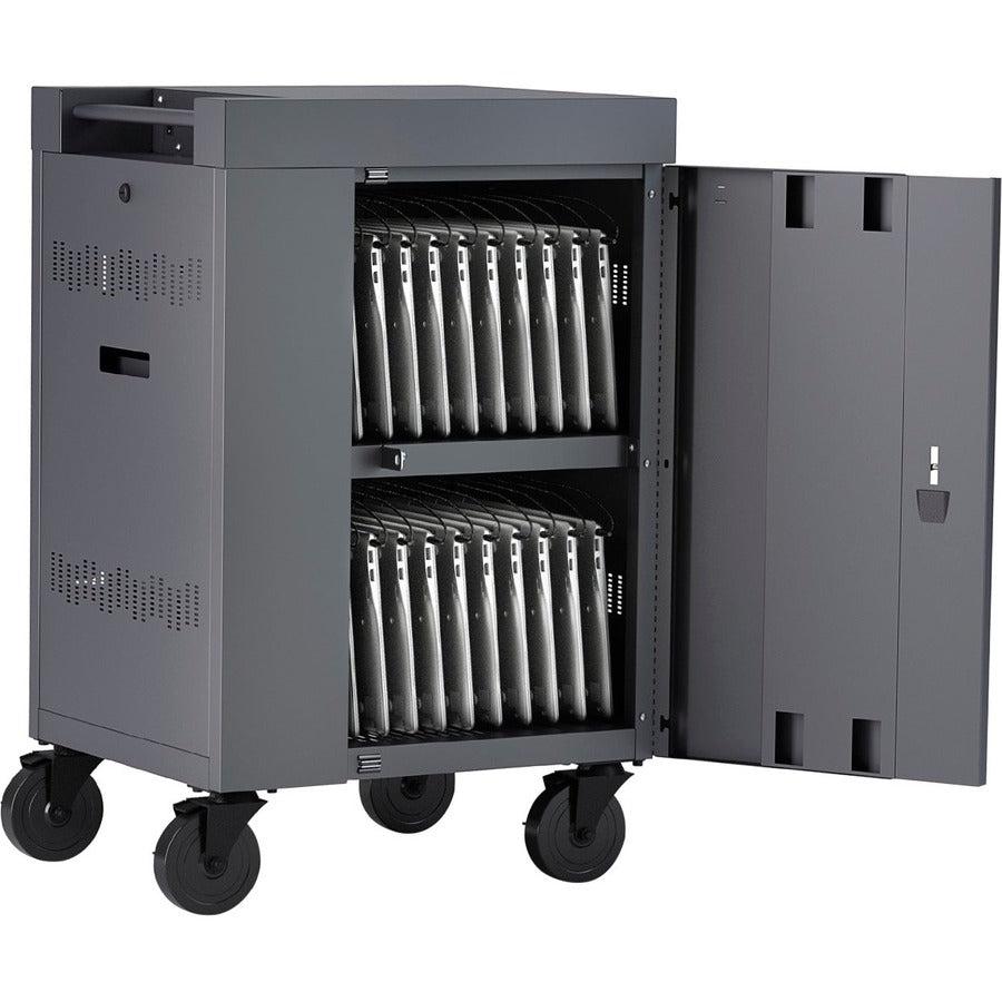 CUBE Cart Mini - Compact Charging Station for 20 iOS Devices | Bretford TVCM20PAC-GRA