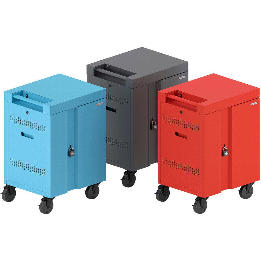 CUBE Cart Mini - Compact Charging Station for 20 iOS Devices | Bretford TVCM20PAC-GRA