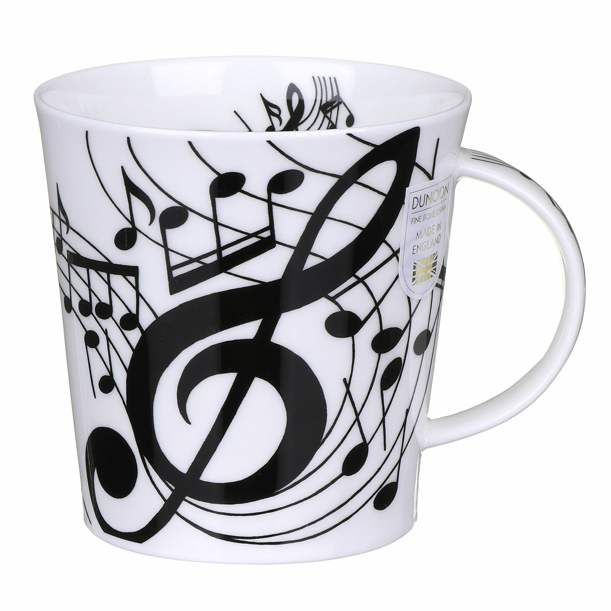 Cair Dunoon Ebony Music Bone China Mug