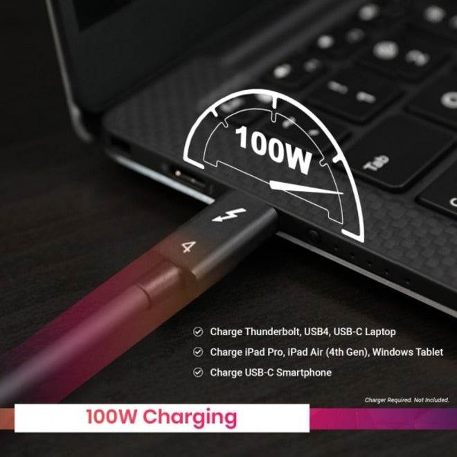CalDigit Thunderbolt 4 / USB 4 Cable (2m) Active 40Gb/s, 100W, 20V, 5A TB4-A20B-540