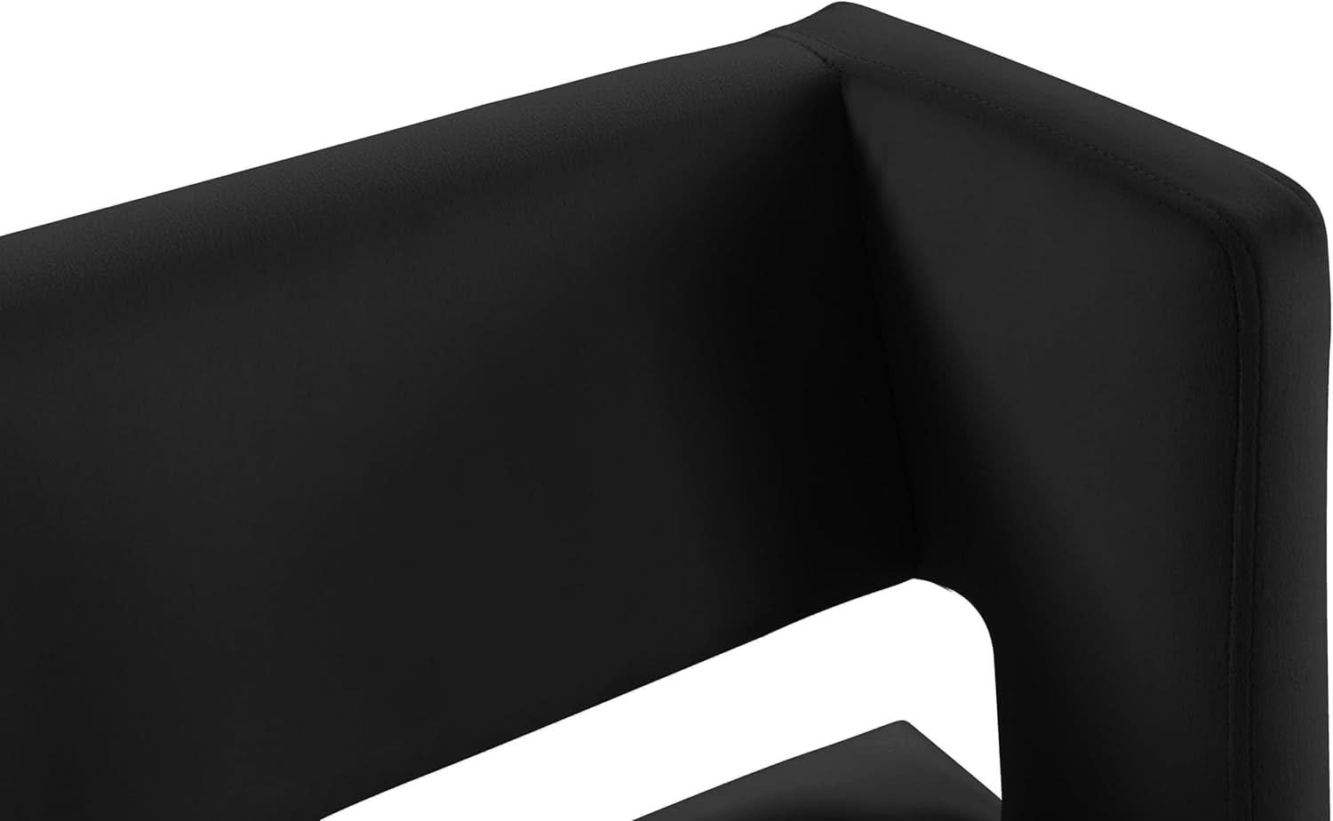 Caleb Collection Counter Height Stool Black Velvet Set Of 2
