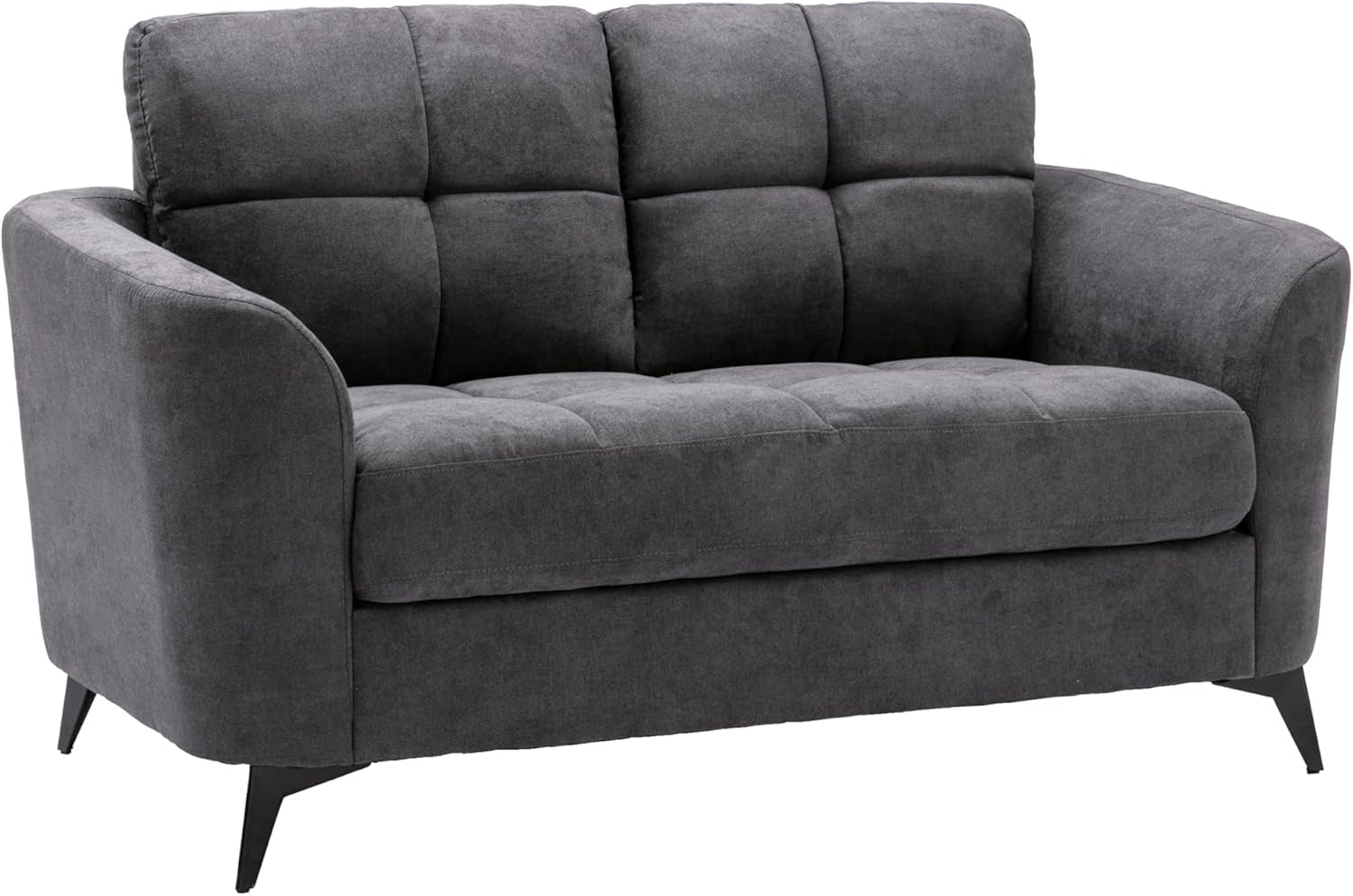 Callie Gray Woven Fabric Sofa Loveseat Chair Set 3Piece