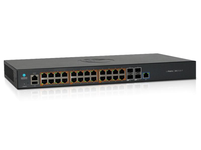 Cambium Networks cnMatrix EX2028-P PoE Switch 24x1G + 4x10G SFP+ for Business