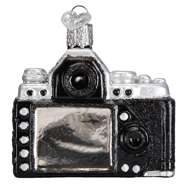 Camera Glass Ornament
